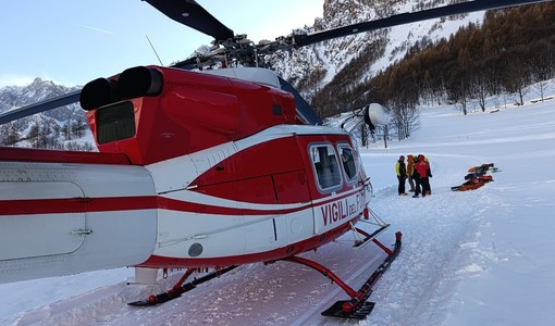 Soccorsi in azione a poca distanza da bivacco Bonelli, in Alta Valle Maira