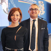 Il presidente e la vicepresidente uscenti, Luca Crosetto e Daniela Balestra Il presidente e la vicepresidente uscenti, Luca Crosetto e Daniela Balestra