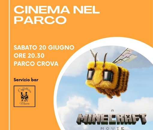 Salmour si prepara alla serata nel verde del Parco Crova con la proiezione all’aperto di “Minecraft”