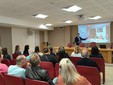 Un momento dell'intervento del direttore Pace Un momento dell'intervento del direttore Pace