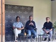 Nelle foto alcuni momenti dell'evento tenuto ieri nella cantina di Serralunga d'Alba