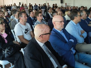 Nelle immagini alcuni momenti della festa tenuta presso la sede aziendale di Marene