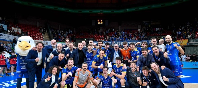 la festa di Cuneo: Grottazzolina ancora battuta 3-0 come all'andata (Foto Giraudo-Bramardi)