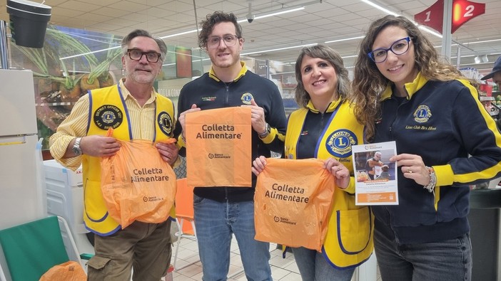 Lions Club Bra Host e Leo Club Bra: 1.405 kg di solidarietà alla Colletta Alimentare