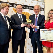 Da sinistra:  Sileno Candelaresi, Camillo Venesio, Beppe Ghisolfi e  Luz Adriana Sarcinelli