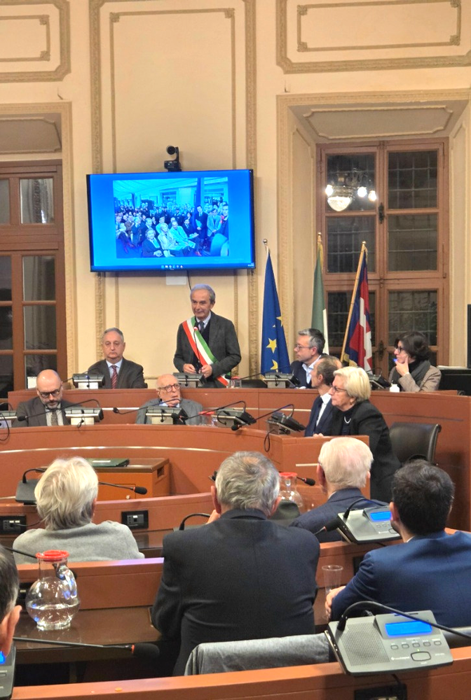 Un momento della seduta Un momento della seduta