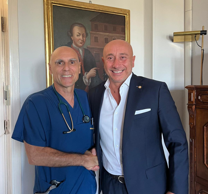 Da sinistra, Lauria e Tranchida