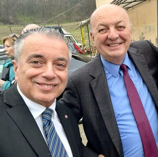 Il vicepresidente del Consiglio regionale Franco Graglia col ministro Pichetto Fratin