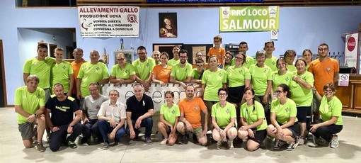 I componenti della Pro loco locale con il presidente Guido Coraglia e il vice presidente del Consiglio Regionale Franco Graglia