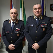 Il Comandante Davide Detoma ( a dx. nella foto) con il vicecomandante Sergio Mussetto