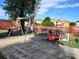 Il cantiere per la riqualificazione dell’area giochi del Parco della Rotonda Il cantiere per la riqualificazione dell’area giochi del Parco della Rotonda