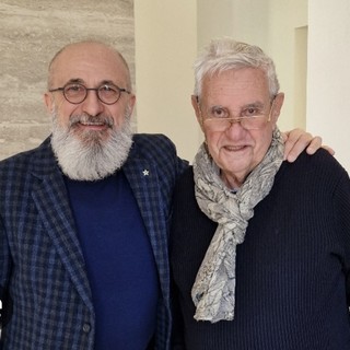 Pier Franco Sibilla, a destra, con Fulvio D'Alessandro