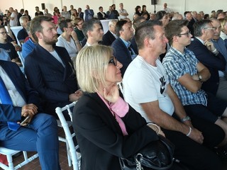 Nelle immagini alcuni momenti della festa tenuta presso la sede aziendale di Marene