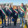 Al centro nella foto la sindaca lamorrese Marialuisa Ascheri insieme ai colleghi di Alba, Bra, Cherasco, Castagnito e Govone