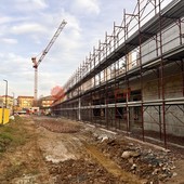 Una fase del cantiere del nuovo "Baruffi" Una fase del cantiere del nuovo "Baruffi"