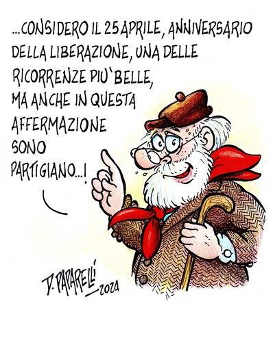 La vignetta di Danilo Paparelli per la Festa della Liberazione