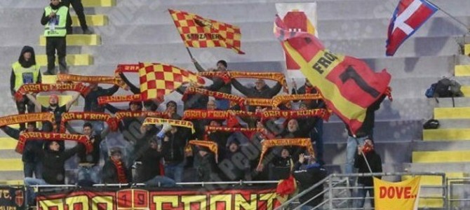 Tifoseria Bra Font al Giuseppe Sivori di Sestri Levante (Credit foto Sport People)