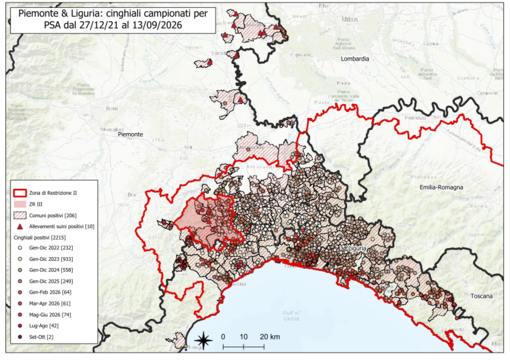 La mappa dei contagi La mappa dei contagi