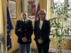 IL primo dirigente della Polizia di Stato Luigi Pecchillo accolto dalla questore Rosanna Minucci