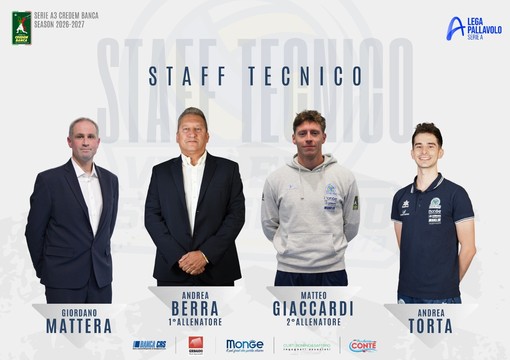 VOLLEY A3 M / Conferme e novità nello staff tecnico del Savigliano Monge-Gerbaudo VOLLEY A3 M / Conferme e novità nello staff tecnico del Savigliano Monge-Gerbaudo