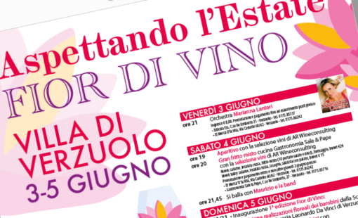 Aspettando l’estate, Pro Loco Villa di Verzuolo inaugura la stagione con Fiori di Vino