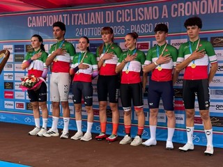 La premiazione dopo la gara disputata sabato a Piasco La premiazione dopo la gara disputata sabato a Piasco