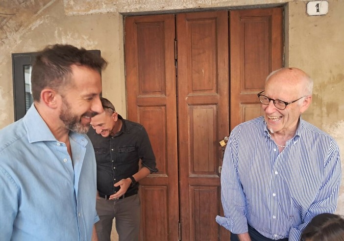 Alex Del Piero con il sindaco Giorgio Albertino