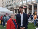 Ab Amajou, presidente ActionAid, con la sindaca di Cuneo Patrizia Manassero