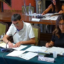 Un momento della seduta. Al centro il sindaco Dario Tallone Un momento della seduta. Al centro il sindaco Dario Tallone