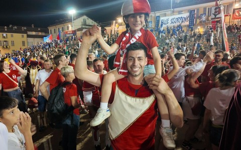 Matteo Cuniglio, il fantino vincitore