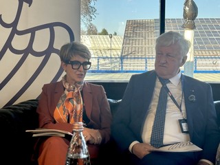 Nelle foto alcuni momenti del lunch tenuto al ristorante del Country Club di Cuneo