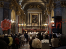 Il Duomo di Cuneo gremito di gente per la celebrazione eucaristica in occasione della festa patronale di San Michele Il Duomo di Cuneo gremito di gente per la celebrazione eucaristica in occasione della festa patronale di San Michele