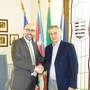 L’incontro tra il presidente della Provincia Robaldo e il presidente della Fondazione CRS Villois
