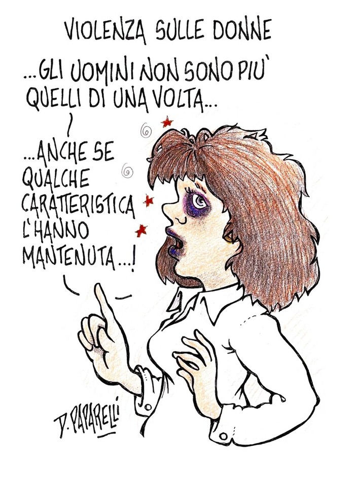 La vignetta per la giornata contro le violenze sulle donne