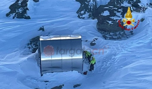 L'intervento effettuato dal Reparto Volo dei Vigili del Fuoco Piemonte