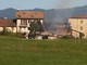 L'edificio interessato dall'incendio