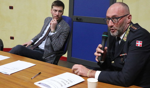 Il presidente Flavio Gastaldi e il comandante Franco Bruno Il presidente Flavio Gastaldi e il comandante Franco Bruno