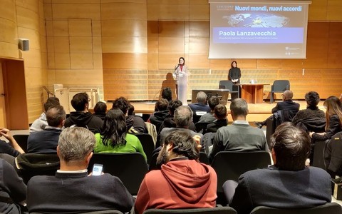 L'intervento di Paola Lanzavecchia, presidente della Sezione Vini e Distillati di Confindustria Cuneo