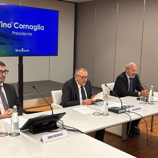 Da sinistra il direttore generale Enzo Cazzullo, il presidente Tino Cornaglia e il vicepresidente Pierpaolo Stra