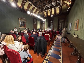 Alcuni momenti della cerimonia tenuta in Sala Consiglio