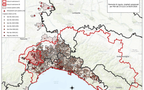 La mappa del contagio a domenica 5 luglio