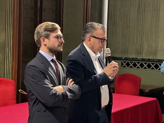 Alcuni momenti della cerimonia tenuta in Sala Consiglio