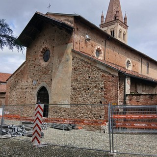 La chiesa di San Giovanni a Saluzzo, nei mesi scorsi oggetti di lavoro di restauro
