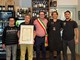 Il sindaco Ambrogio con la famiglia Pane della trattoria Fieramosca