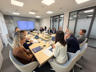 Alcuni momenti dell’incontro di Barbieri con i responsabili di settore ACA