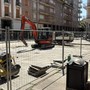 Il cantiere aperto in via Principi di Piemonte a Bra