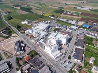 Lo stabilimento Inalpi di Moretta Lo stabilimento Inalpi di Moretta
