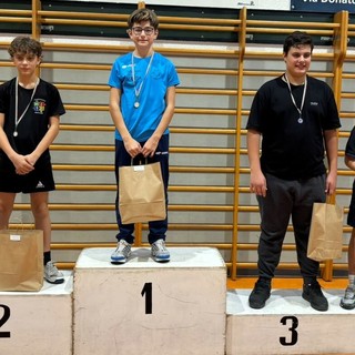 Il podio dell'Under 15 maschile Il podio dell'Under 15 maschile