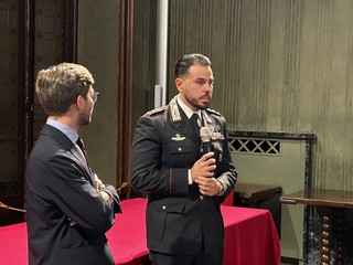 Alcuni momenti della cerimonia tenuta in Sala Consiglio