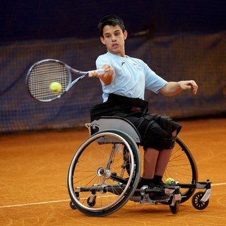 Lorenzo Politanò in azione al Tennis Villa Carpena (Foto Fitp) Lorenzo Politanò in azione al Tennis Villa Carpena (Foto Fitp)